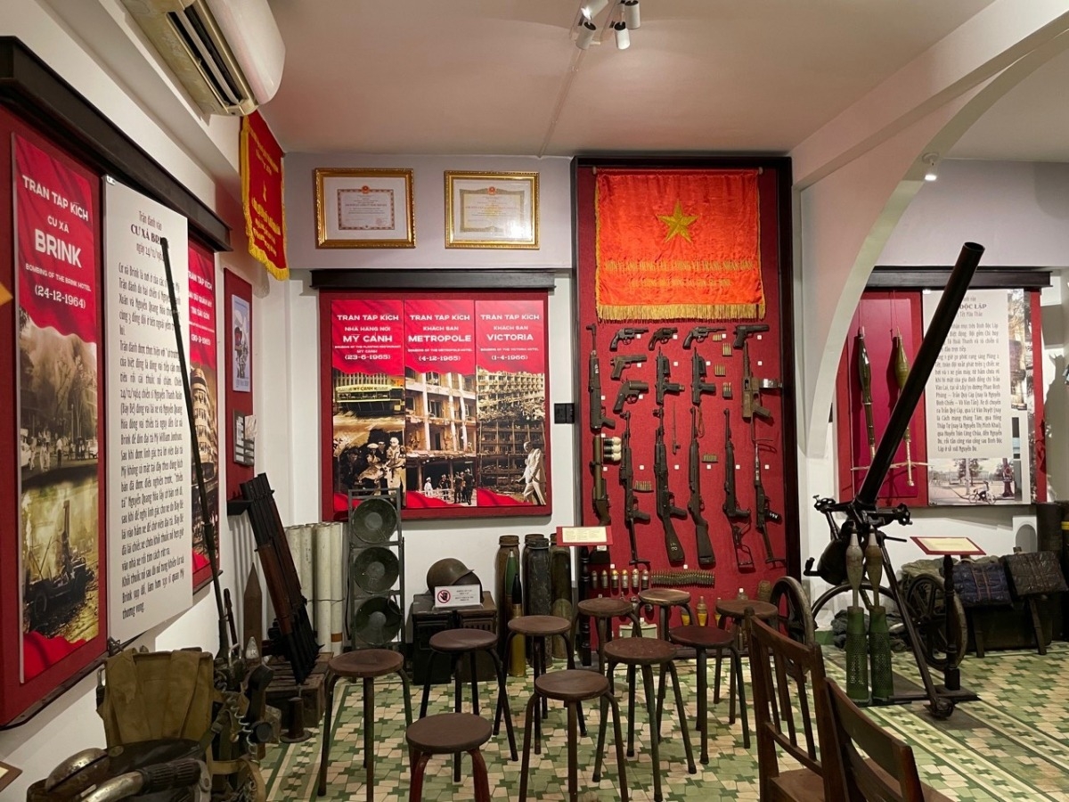 Một góc trưng bày hiện vật của Bảo tàng Biệt động Sài Gòn - Gia Định.Ảnh: bảo tàng cung cấp