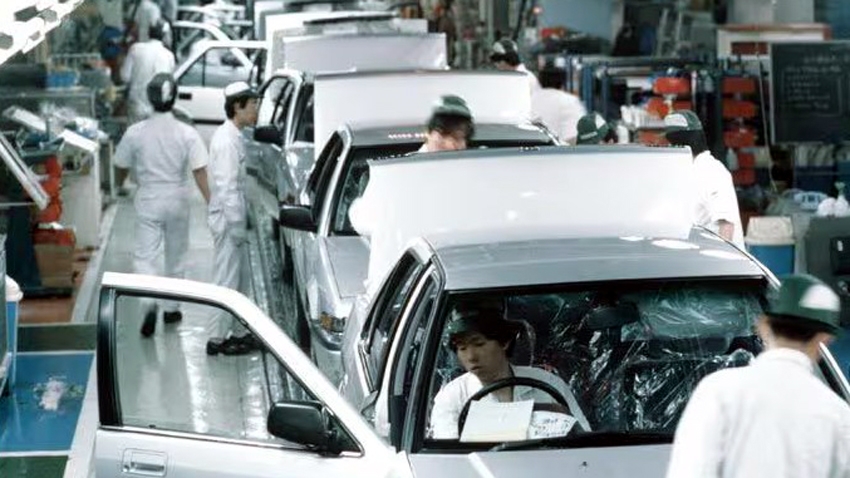 Chính sách thuế quan của Mỹ sẽ gây thiệt hại nghiêm trọng cho công nghiệp ô tô - một trong những ngành kinh tế chủ lực của Nhật Bản - Ảnh: Jiji Press