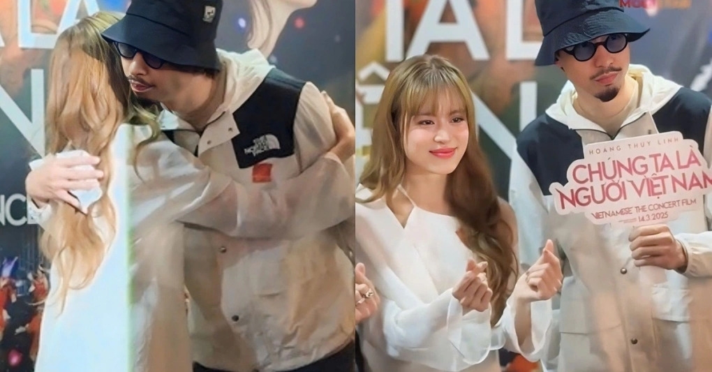 Ca sĩ Hoàng Thùy Linh và rapper Đen Vâu gây chú ý khi sánh đôi tại sự kiện ra mắt phim 'Chúng ta là người Việt Nam'.