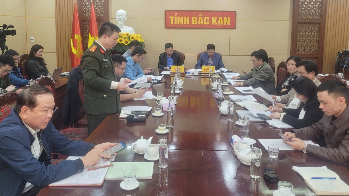 Đại tá Thăng Quang Huy, Phó Giám đốc Công an tỉnh Bắc Kạn thông tin về tình hình hoạt động của lực lượng công an sau gần 3 tuần thực hiện sắp xếp, tin gọn