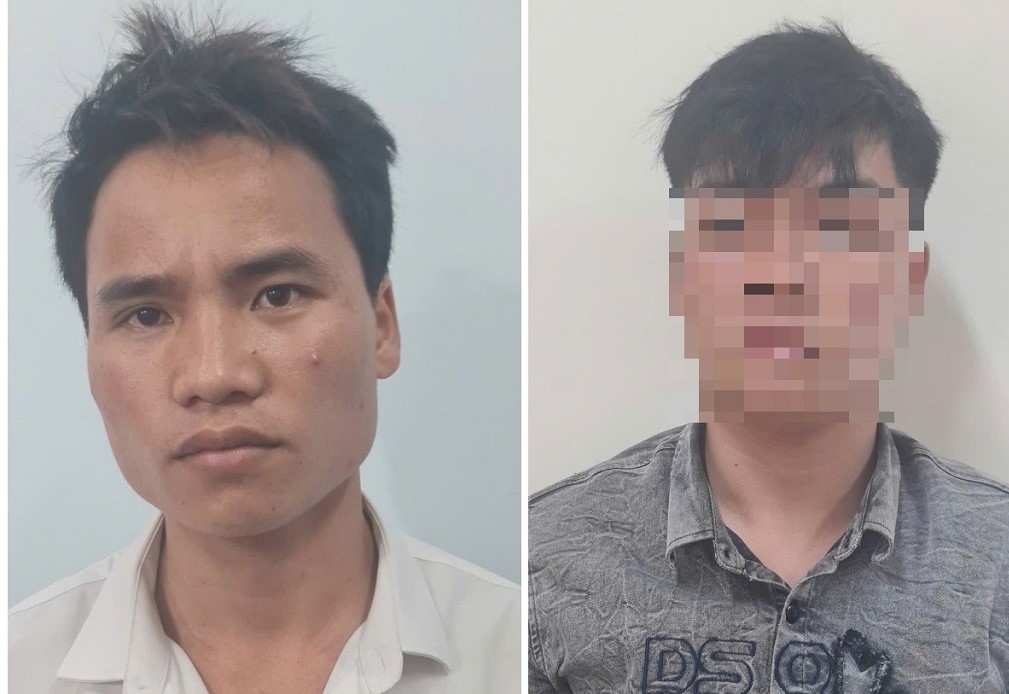 Đối tượng Trần Văn Thắng và Nguyễn Văn Ng. tại Cơ quan Công an