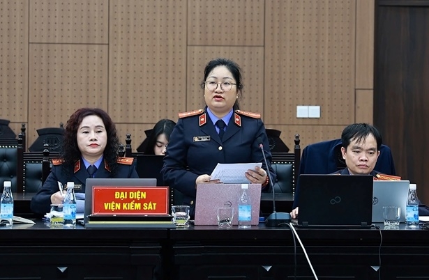 Đại diện Viện kiểm sát tại phiên toà