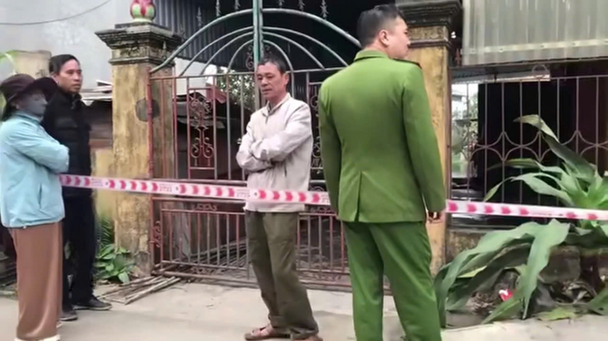 Hiện trường xảy ra vụ án mạng. Ảnh: Báo Dân Việt