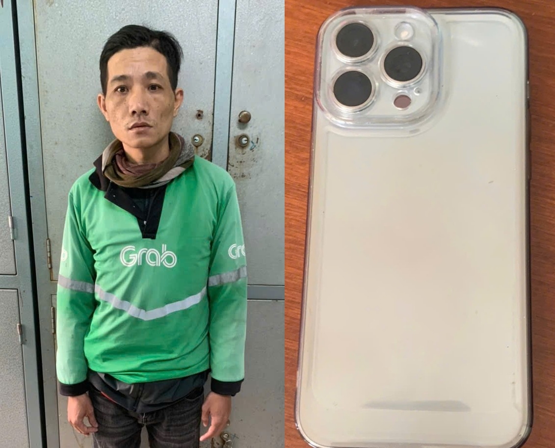 Nguyễn Văn Vũ và tang vật vụ trộm