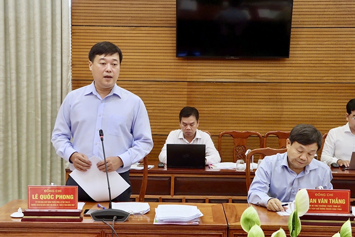 Ông Lê Quốc Phong, Bí thư Tỉnh ủy Đồng Tháp phát biểu (Ảnh: Việt Tiến)