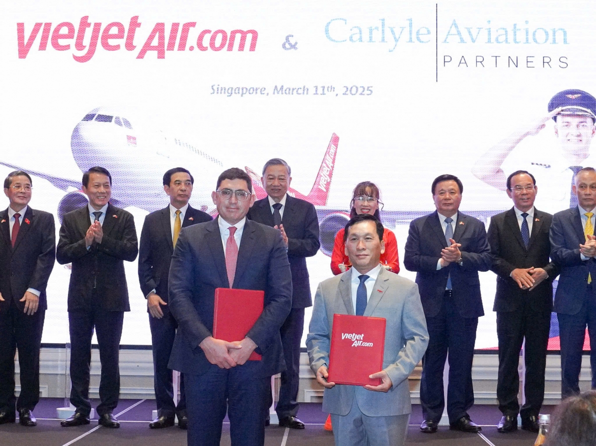Vietjet và Carlyle Aviation Partners ký kết thỏa thuận tài trợ tàu bay trị giá 300 triệu USD
