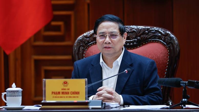 Bí thư Đảng ủy Chính phủ, Thủ tướng Chính phủ Phạm Minh Chính chủ trì Hội nghị của Ban Thường vụ Đảng ủy Chính phủ