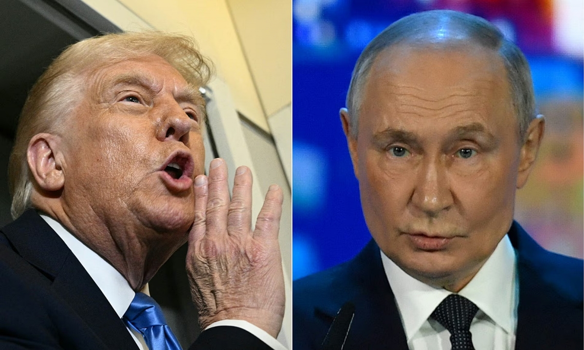 Tổng thống Trump (trái) và Tổng thống Putin. Ảnh: Getty.