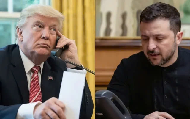 Tổng thống Mỹ Trump và Tổng thống Ukraine Zelensky. (Ảnh: Reuters)