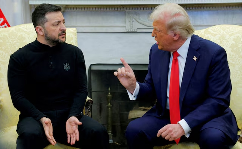 Ông Zelensky và ông Trump trong cuộc gặp tại Nhà Trắng. Ảnh: Reuters.