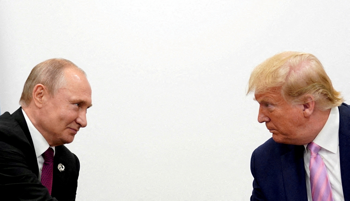 Tổng thống Nga Vladimir Putin và Tổng thống Mỹ Donald Trump. Ảnh: Reuters