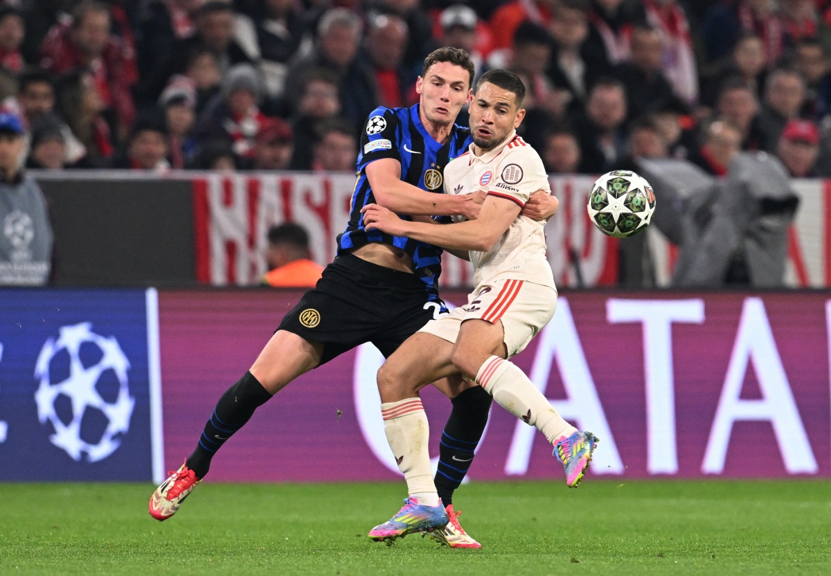 Bayern thua Inter 1-2. (Ảnh: Reuters). 