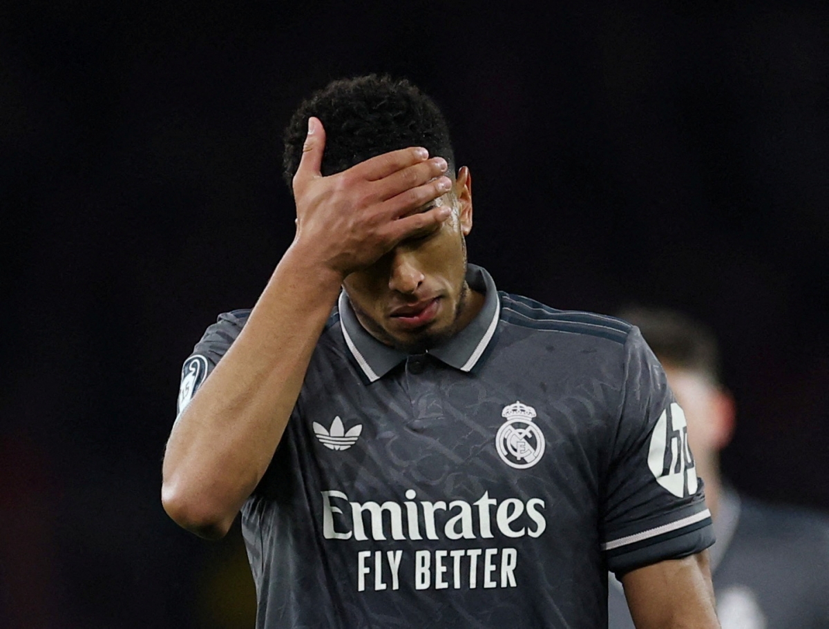 Jude Bellingham thừa nhận Real Madrid may mắn khi chỉ thua có 3 bàn (Ảnh: Reuters).