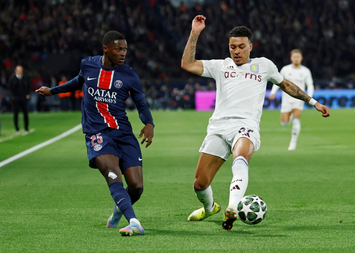 PSG đang chơi áp đảo trước Aston Villa (Ảnh: Reuters).