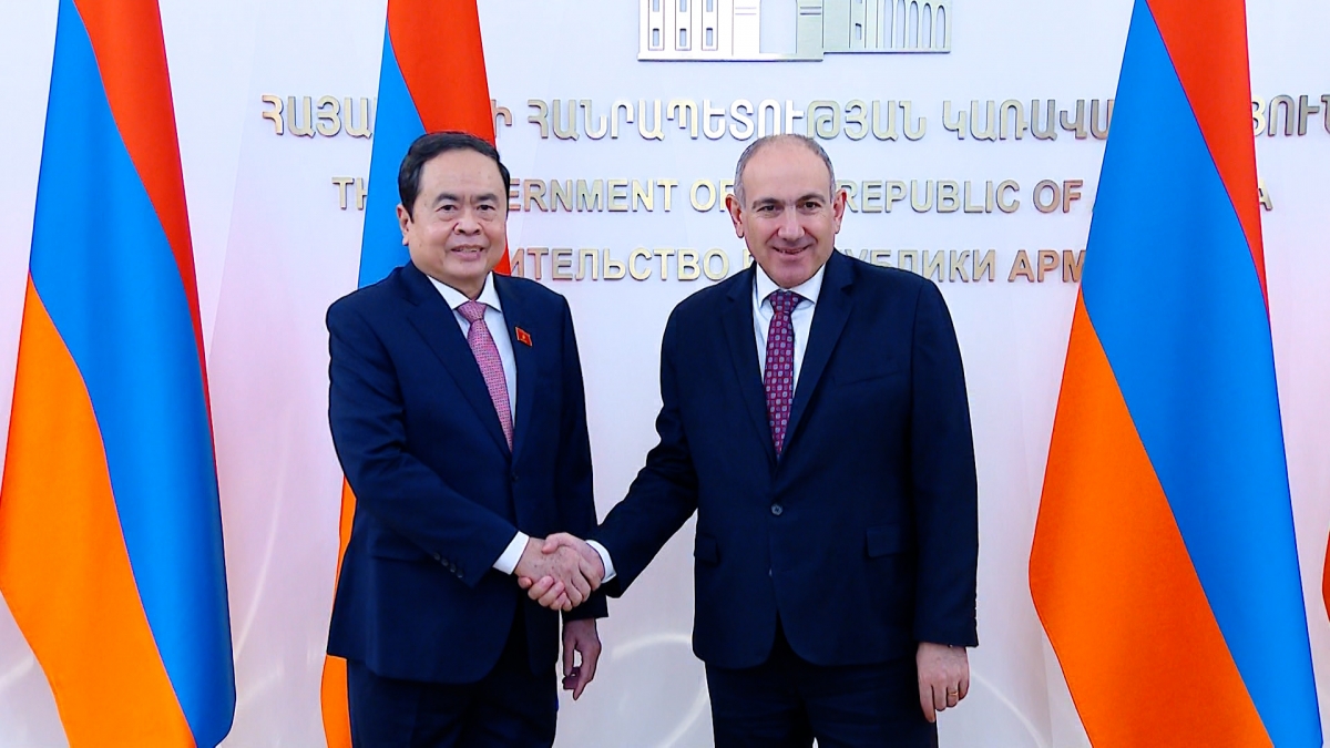 Chủ tịch Quốc hội Trần Thanh Mẫn hội kiến Thủ tướng Cộng hòa Armenia Nikol Pashinyan