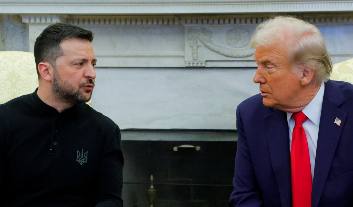 Tổng thống Ukraine Volodymyr Zelensky và Tổng thống Mỹ Donald Trump. Ảnh: Reuters