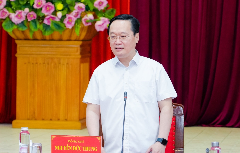 Ông Nguyễn Đức Trung, Bí thư Tỉnh uỷ Nghệ An.