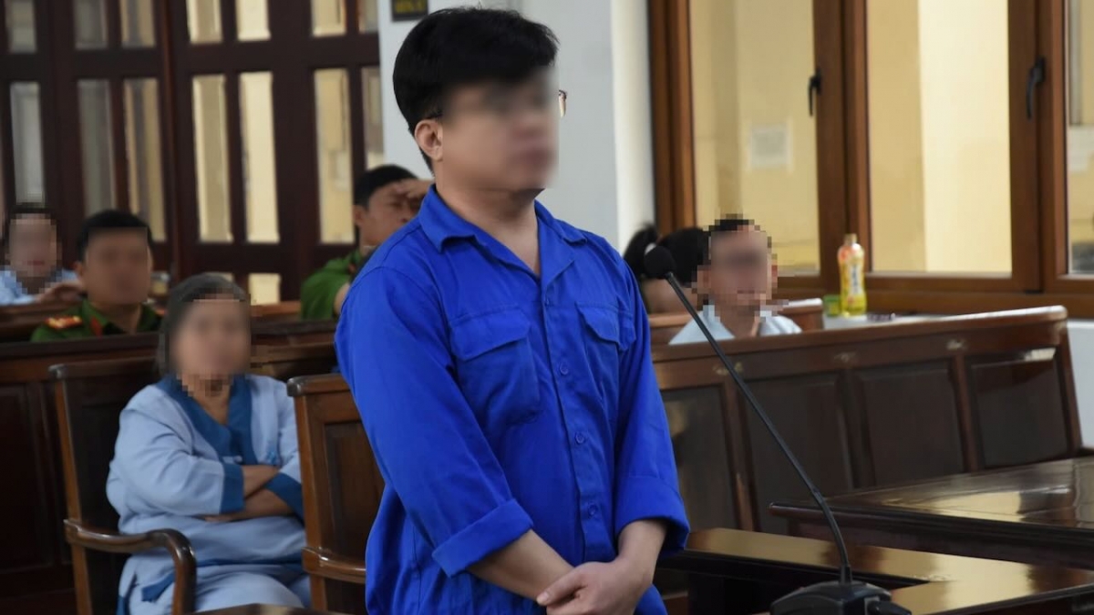 Bị cáo Trần Quang Tân tại toà