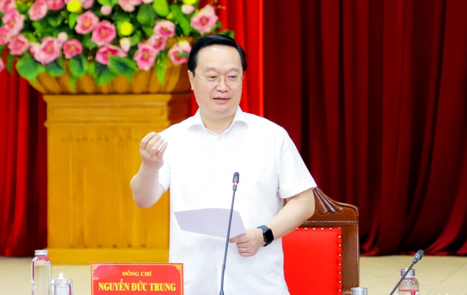 Ông Nguyễn Đức Trung, Bí thư Tỉnh ủy Nghệ An. Ảnh: Phạm Bằng