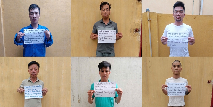 6 nghi phạm bị khởi tố nhiều tội danh.