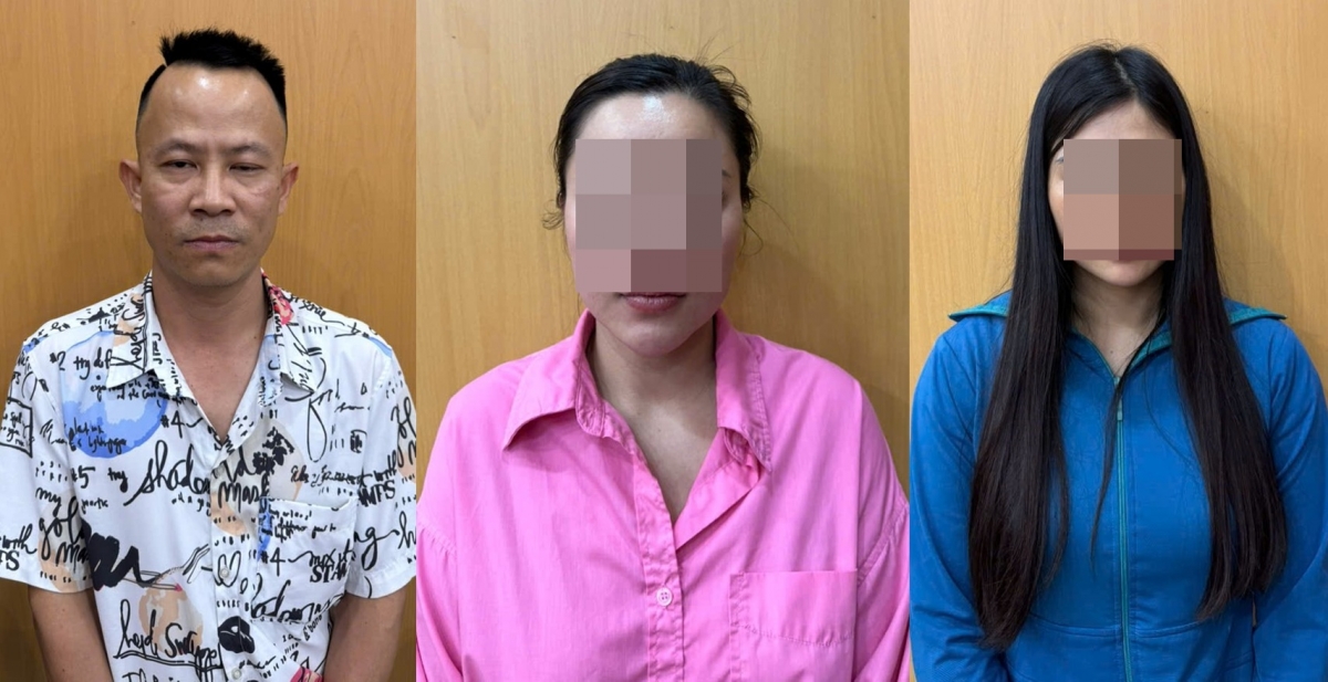 Các đối tượng trong chuyên án bị tạm giữ để điều tra