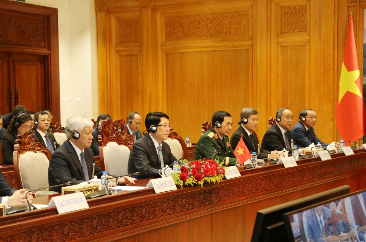 Chủ tịch nước Lương Cường phát biểu tại Hội kiến.