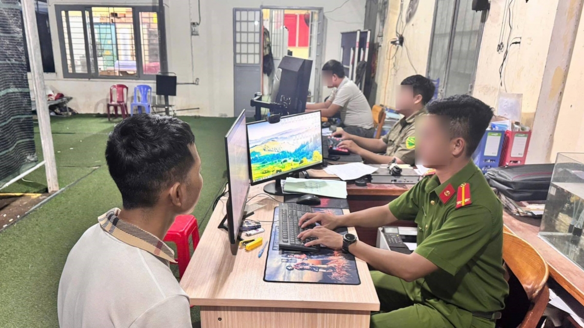 Một trong các đối tượng tại cơ quan công an (Ảnh: Công an tỉnh Đồng Nai)