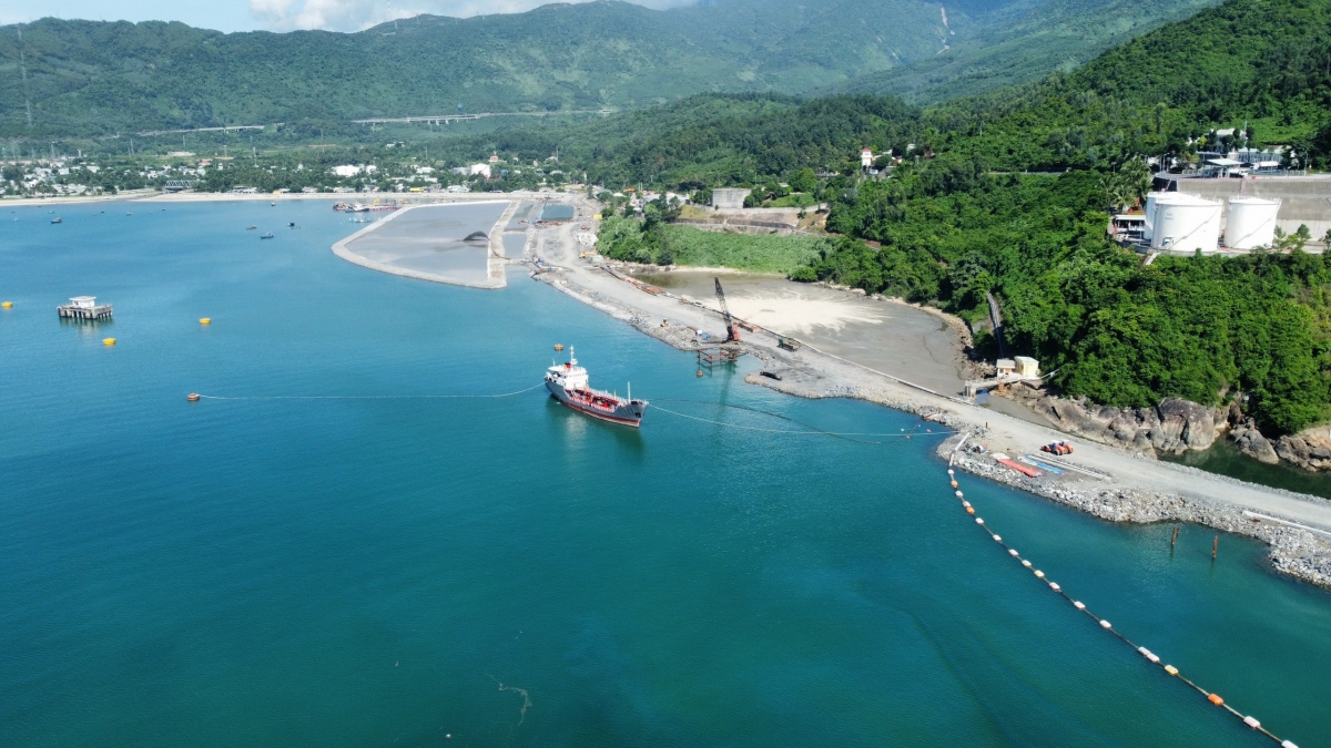 Cảng biển Liên Chiểu phần cơ sở hạ tầng dùng chung đang khẩn trương hoàn thành đúng tiến độ