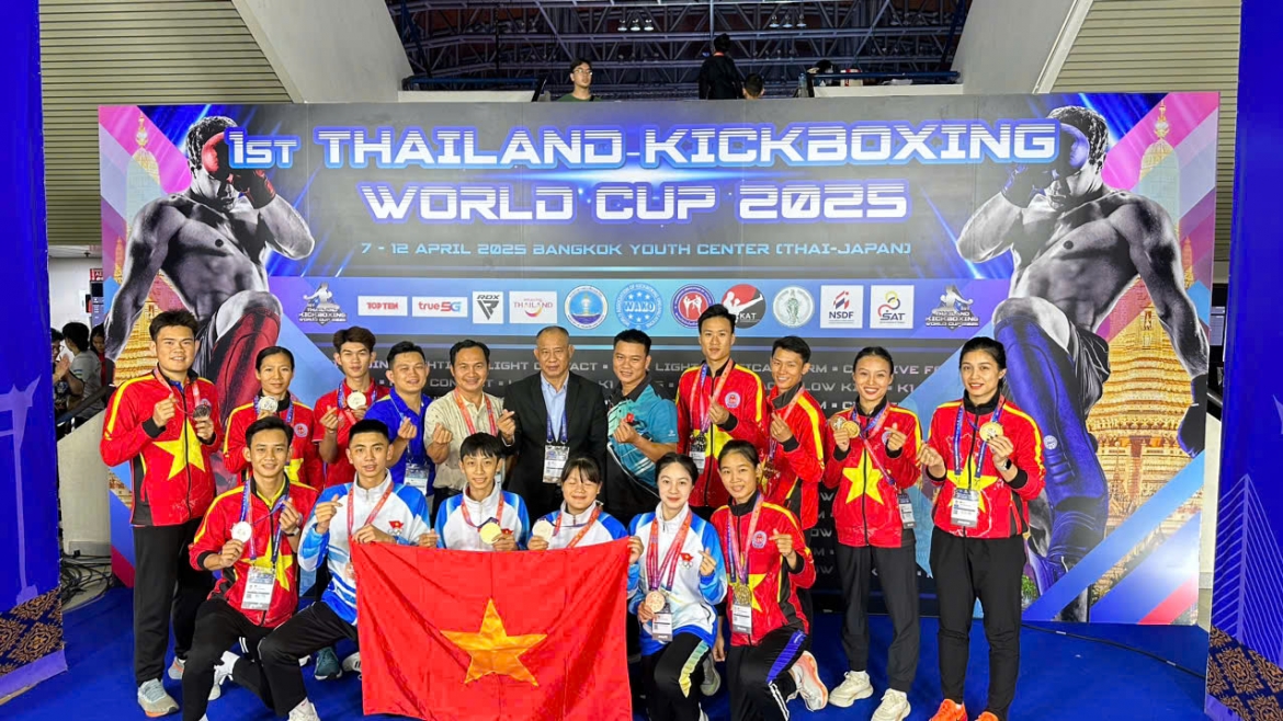 Kickboxing Việt Nam thắng lớn ở Cúp thế giới 2025. 