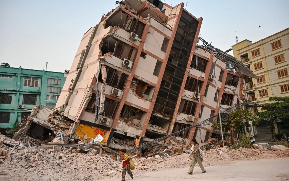 Động đất Myanmar 2025. Ảnh: al Jazeera.