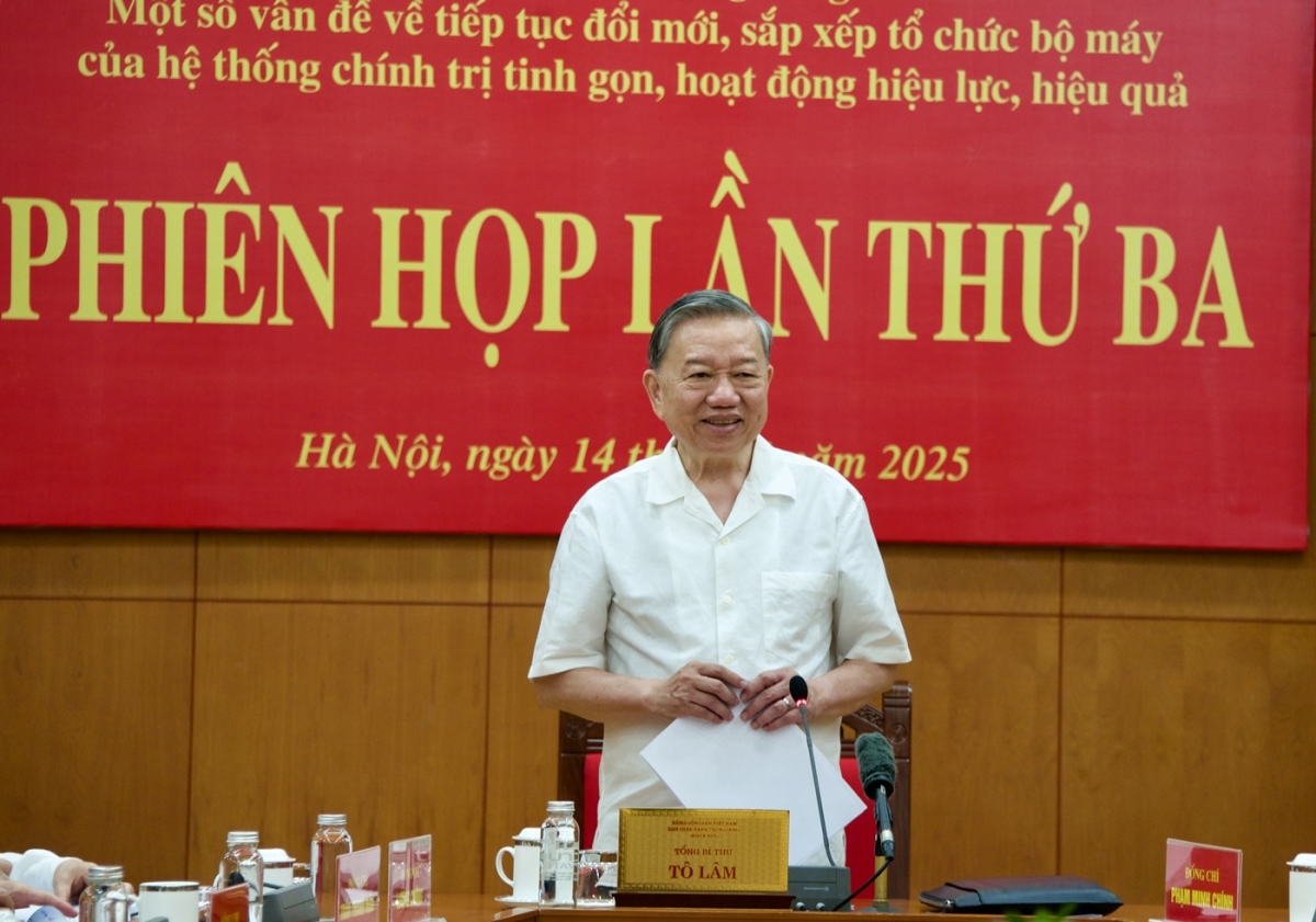 Tổng Bí thư Tô Lâm yêu cầu đảm bảo sự đoàn kết, đồng thuận khi thực hiện chủ trương tinh gọn bộ máy