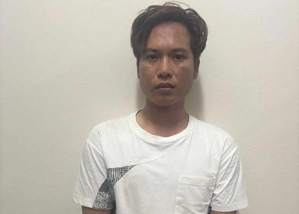 Đối tượng Đặng Đình Hiên bị tạm giữ tại cơ quan công an