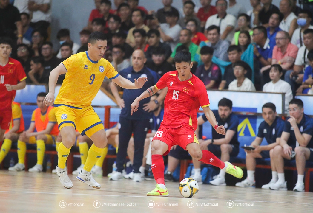 ĐT Futsal Việt Nam kết thúc tháng 4 với 4 trận bất bại. (Ảnh: VFF). 