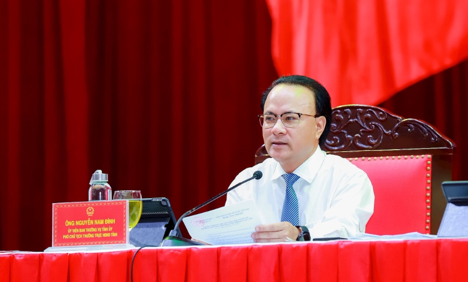 Ông Nguyễn Nam Đình, Phó Chủ tịch Thường trực HĐND tỉnh Nghệ An.