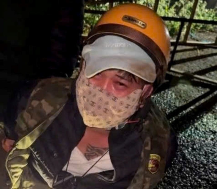 Nguyễn Ngọc Dũng tại thời điểm bị bắt.