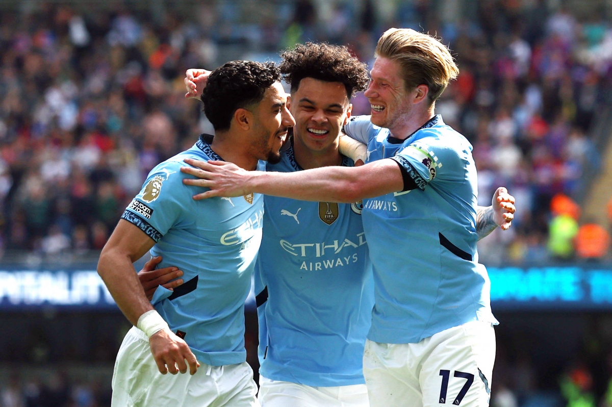 Man City ngược dòng ấn tượng trước Crystal Palace (Ảnh: Reuters).