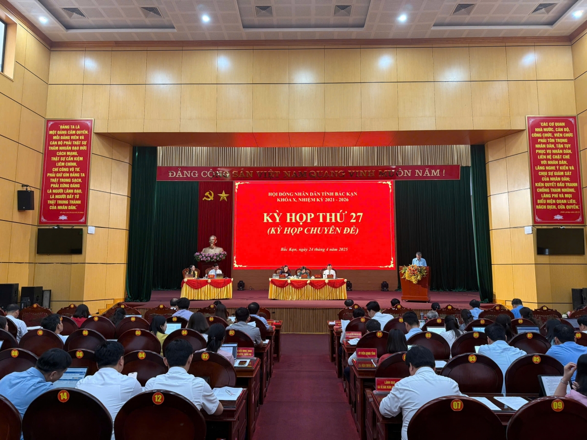 Kỳ họp 27 HĐND tỉnh Bắc Kạn đã thông qua chủ trương sắp xếp, nhập tỉnh Bắc Kạn và tỉnh Thái Nguyên