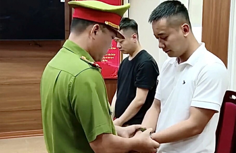 Bị can Linh bị bắt giữ