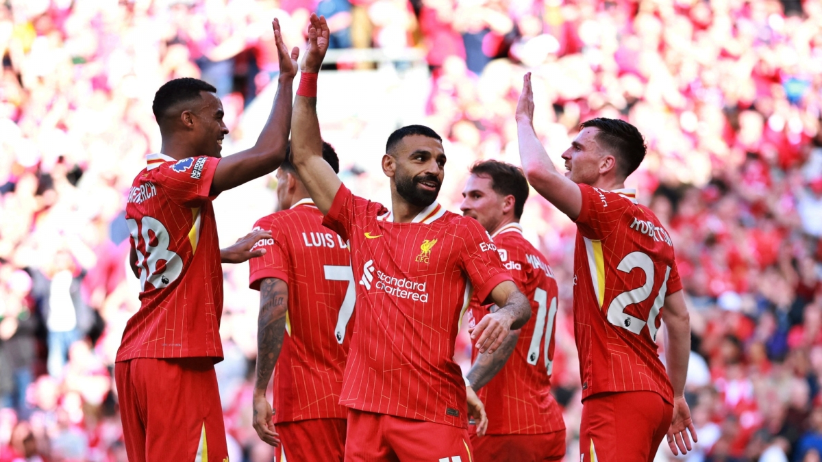 Tối 27/4 (theo giờ Việt Nam), Liverpool chính thức lên ngôi vô địch Ngoại hạng Anh mùa giải 2024/2025 sớm 4 vòng đấu sau chiến thắng đậm 5-1 trước Tottenham ngay trên “thánh địa” Anfield.