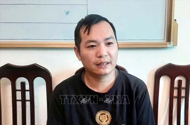 Đối tượng Chu Anh Quân (sinh năm 1990 có hộ khẩu thường trú tại xã Xuân Châu, huyện Xuân Trường, tỉnh Nam Định) tại cơ quan điều tra.