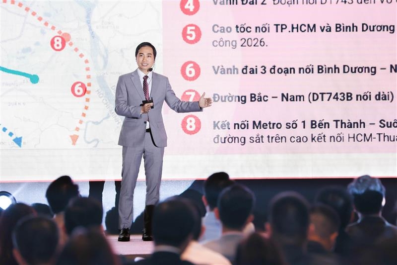 Ông Đinh Minh Tuấn - Giám đốc khu vực miền Nam, Batdongsan.com.vn phát biểu tại sự kiện.