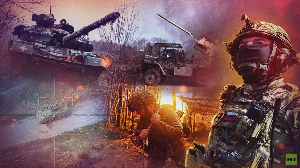 Lực lượng vũ trang Nga trong xung đột với Ukraine. Ảnh, đồ họa: RT.
