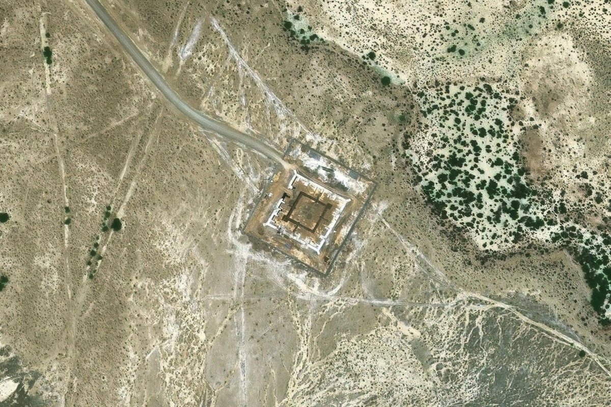 Ảnh vệ tinh cho thấy trận địa radar Ghadir mới của Iran gần Tabriz. Ảnh: Google Maps