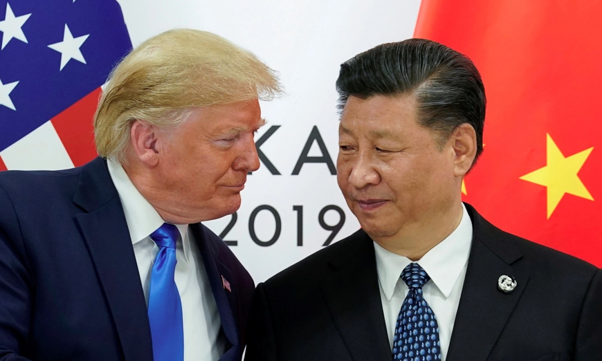 Tổng thống Mỹ Donald Trump (trái) và Chủ tịch Trung Quốc Tập Cận Bình (phải). Ảnh: Getty