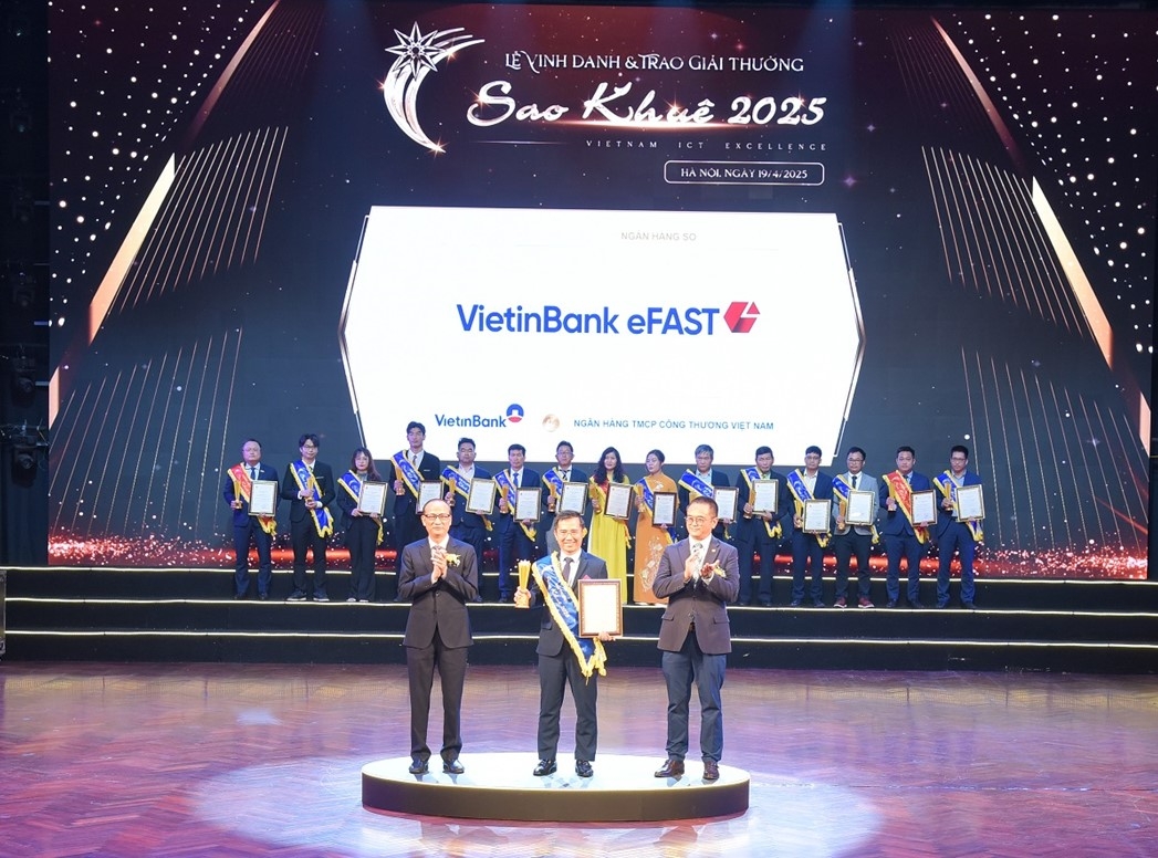Giải thưởng Sao Khuê 2025 gọi tên VietinBank eFAST XMATE