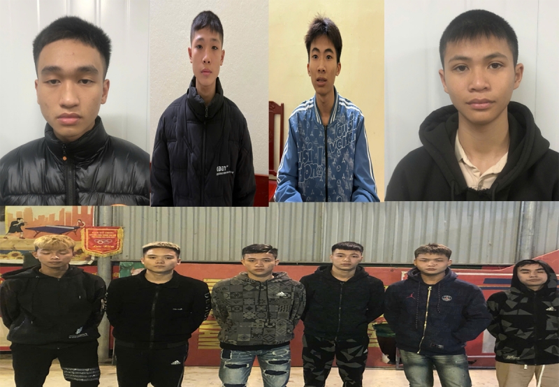 Các đối tượng bị khởi tố.