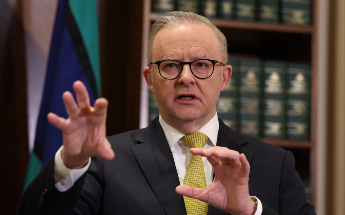 Thủ tướng Albanese. Ảnh: Ellinghausen.