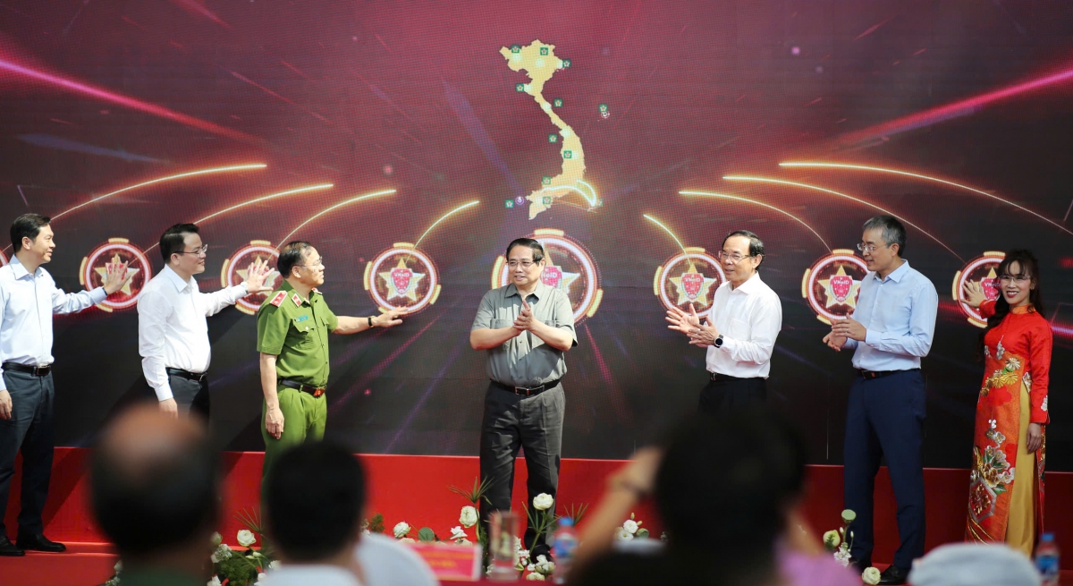 Lễ công bố triển khai thí điểm giải pháp ứng dụng định danh, xác thực điện tử và nhận diện sinh trắc học.