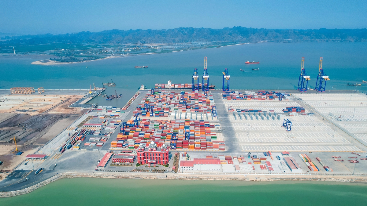 Toàn cảnh Cảng container quốc tế Hateco Hải Phòng. Ảnh: Thanh Niên