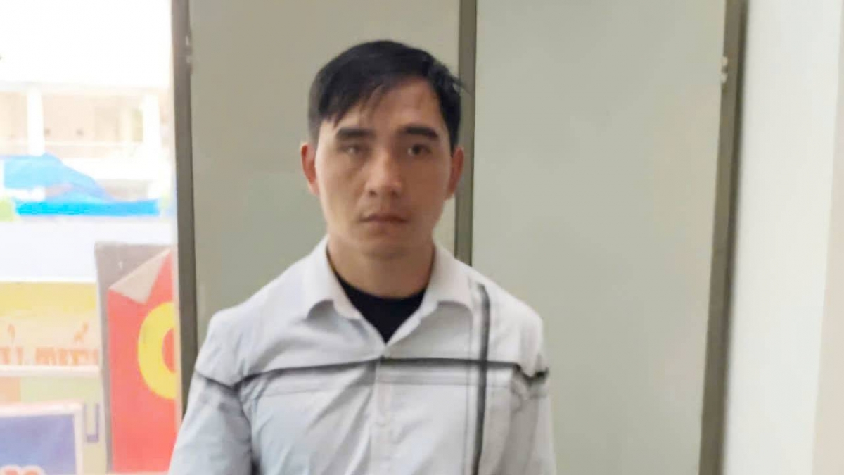 Nghi phạm Ngô Văn Trường bị công an bắt giữ có liên quan hành vi trộm tài sản 